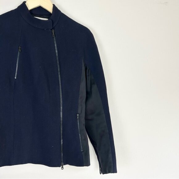 3.1 Phillip Lim Navy Wool Blend Jacket - Picture 3 of 6